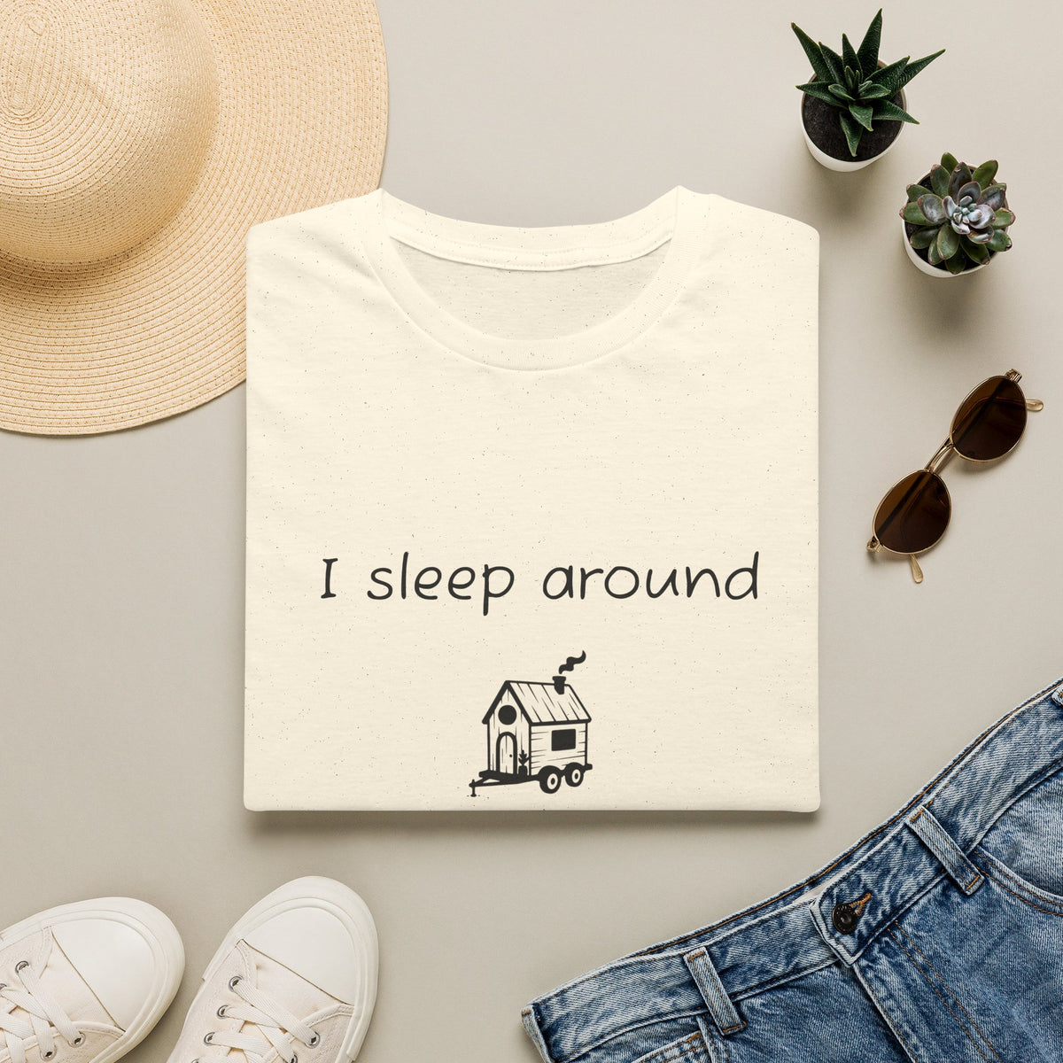 I sleep around – Softstyle T-Shirt