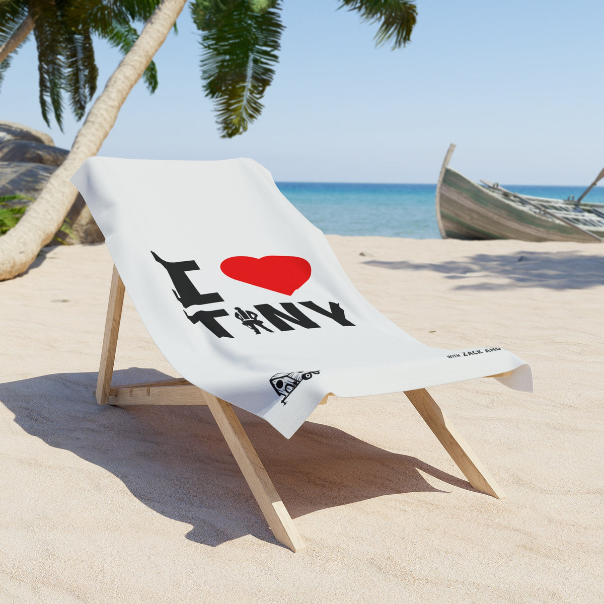 I Heart Tiny – Beach Towel